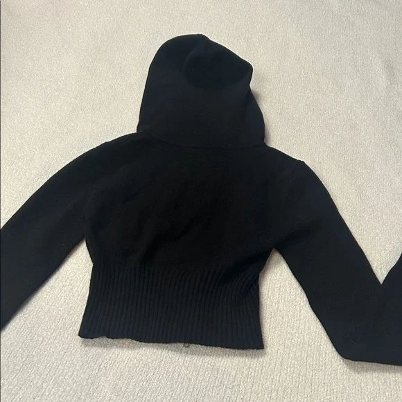 Babyboo Black Hooded Sweater for Women - Picture 8 of 8